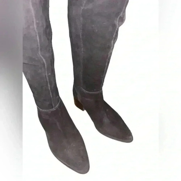 ASOS Black Suede thigh high‎ boots, Size 7 - Picture 7 of 7